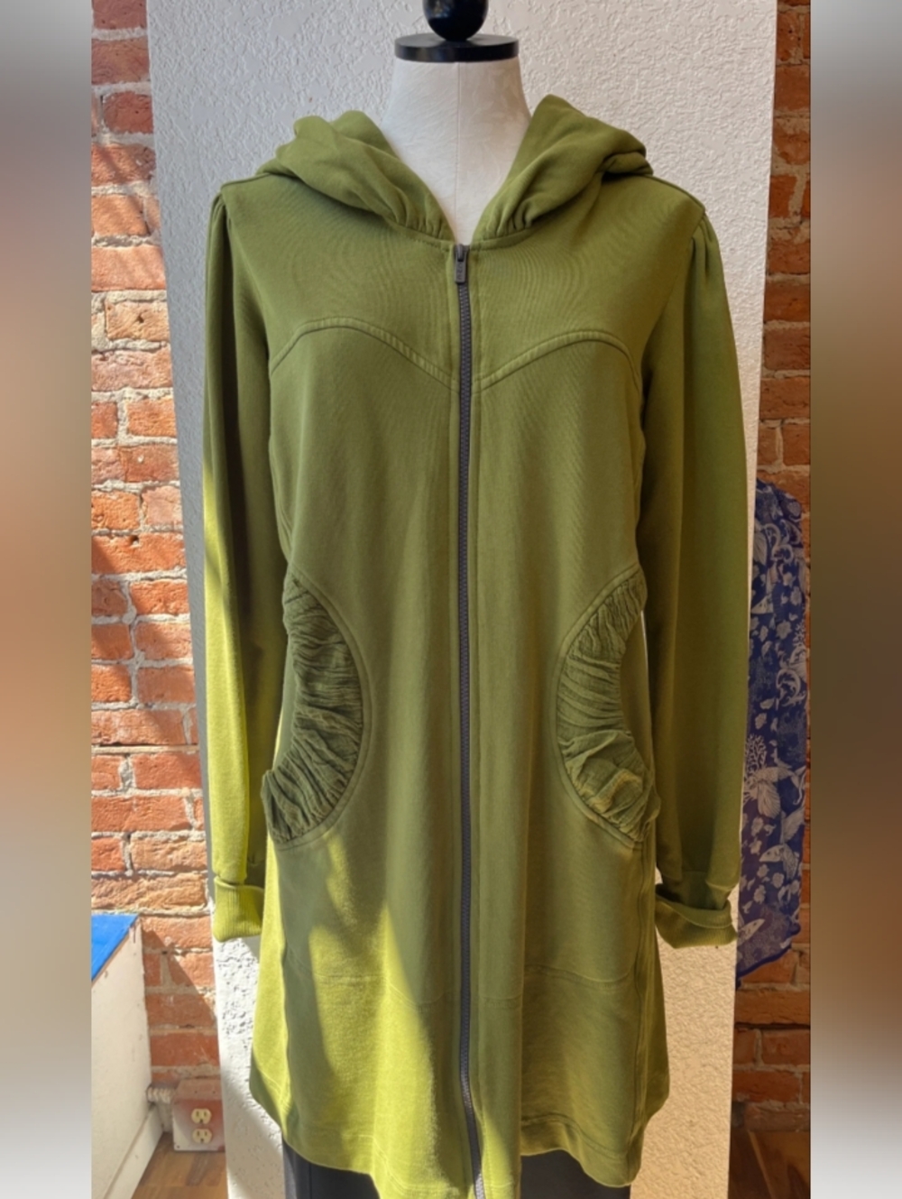 CMC Click Green Jacket Hoodie Coat Sz XS S Chest 38" Runs Large NWT